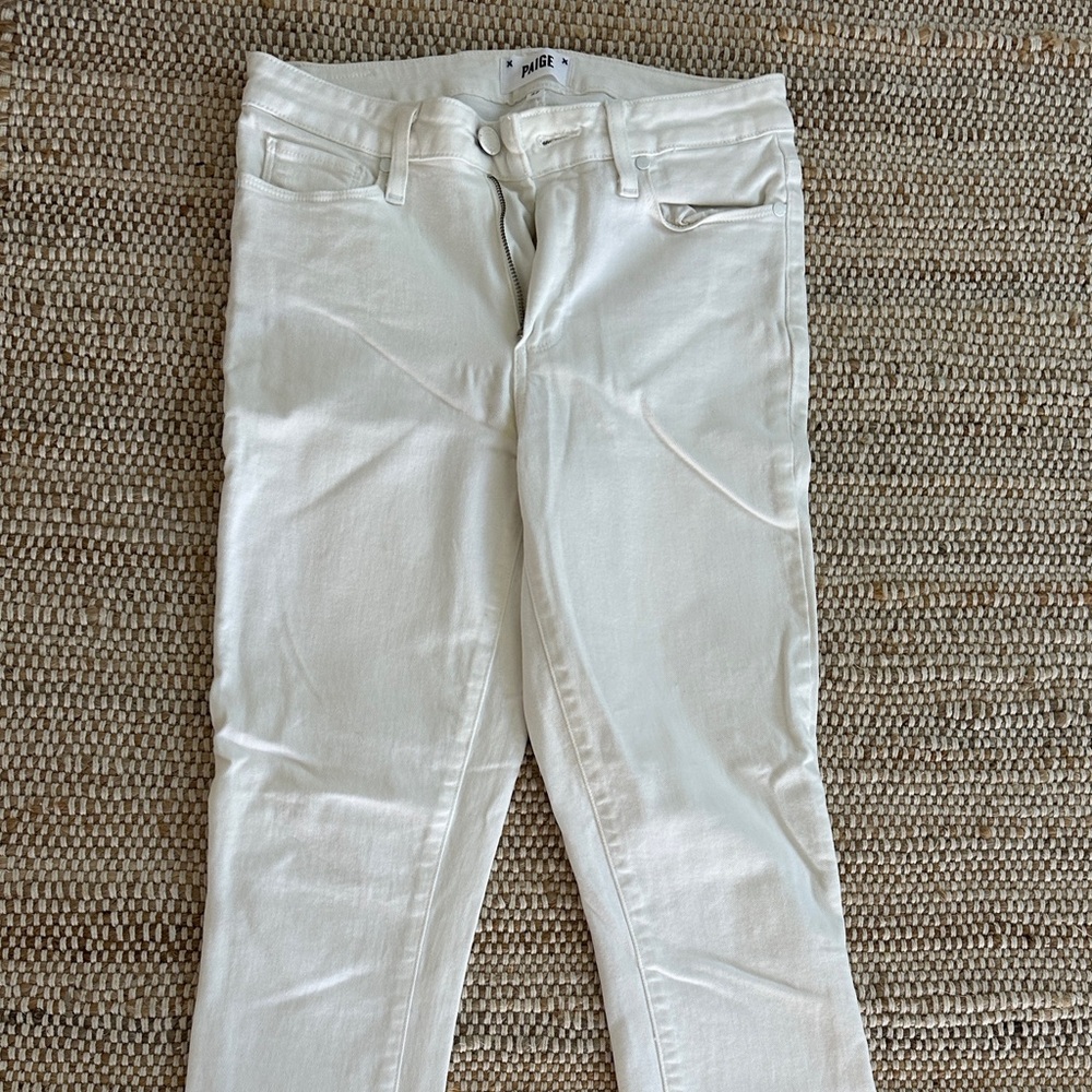 PAIGE Off-White Denim Jeans